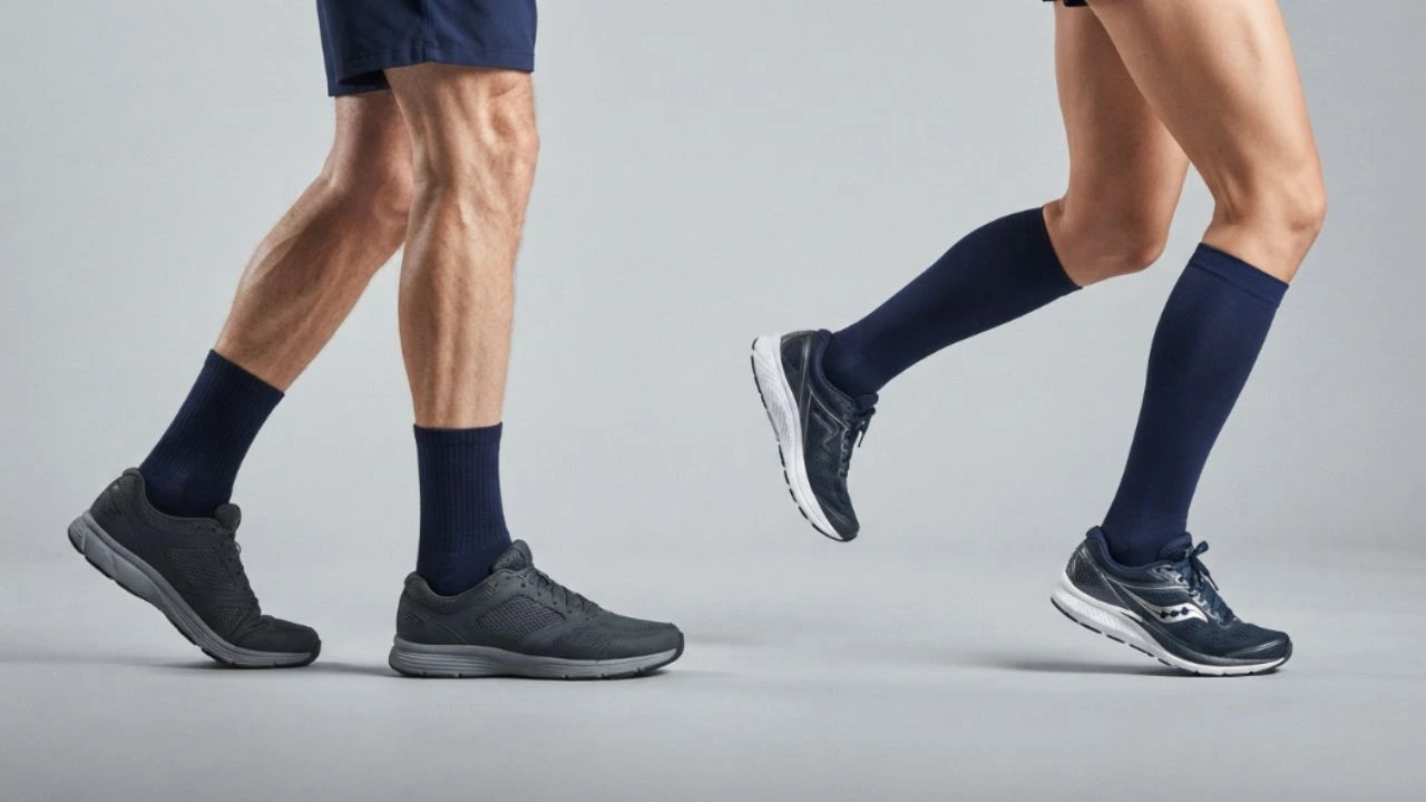 Ground impact during walking and running Foot contact comparison between walking and running during ground impact